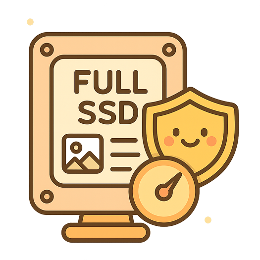Full SSD 장착으로 고속 웹사이트 로딩